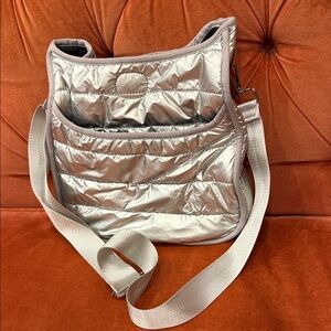 Elegant Silver Crossbody Bag
